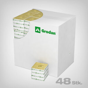 Grodan Delta Kiste, 15x15x14,2cm, ø 20mm & 40mm (48 Stk.)