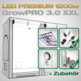 Growbox Komplettset LED GrowPRO XXL, 2x Lumatek ZEUS 600W...