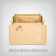 Living Soil Grow Bed 90x90x50cm, für Growboxen bis 100x100cm