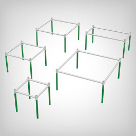SCROG Trellis Aufsatz für Living Soil Bed, 50x50cm...