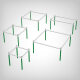 SCROG Trellis Aufsatz für Living Soil Bed, 50x50cm -110x110cm