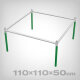 SCROG Trellis Aufsatz für Living Soil Bed, 110x110x50cm