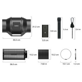 AC Infinity Abluft Komplettset, 683 m³/h mit...