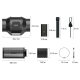 AC Infinity Abluft Komplettset, 683 m³/h mit Geschwindigkeitsregler