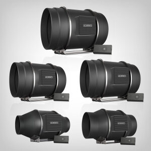 AC Infinity CLOUDLINE PRO S4-S12, mit Drehzahlregler