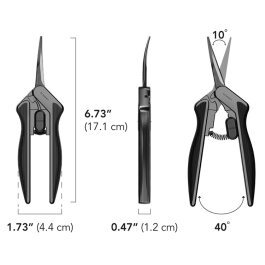 AC Infinity Astschere aus Edelstahl, gebogene Klingen