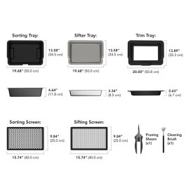 AC Infinity Trim-Tablett-System, 3-Tablett- & 2-Sieb-Set