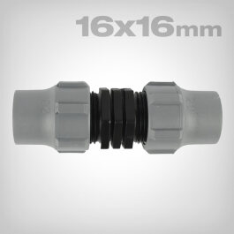 Schraubkupplung PE-Schlauch 16x16mm