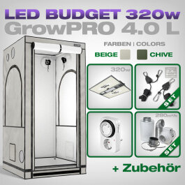 GrowPRO 4.0 L LED Grow Set + 1x Pure LED Q320 V2, 320W