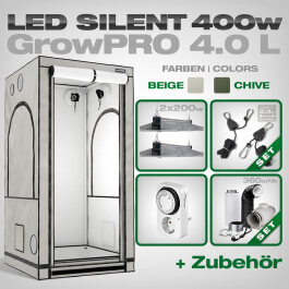 Growbox Komplettset LED GrowPRO 4.0 L + 2x EVO 3-100 1.5