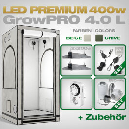 GrowPRO 4.0 L LED Grow Set + 2x EVO 3-100 1.5
