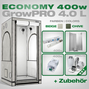 Growbox GrowPRO 4.0 L, Grow Set 400W Economy