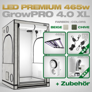 Growbox Komplettset LED GrowPRO 4.0 XL, Lumatek ZEUS 465W PRO 3.1