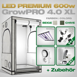 Growbox Komplettset LED GrowPRO 4.0 XL, Lumatek ZEUS 600W...