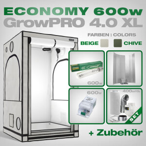 Growbox GrowPRO 4.0 XL, Grow Set 600W Economy