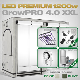 Growbox Komplettset LED GrowPRO 4.0 XXL, 2x Lumatek ZEUS...
