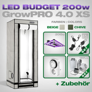 Low Budget Grow Set LED GrowPRO 4.0 XS, Lumatek ATS PRO 200W