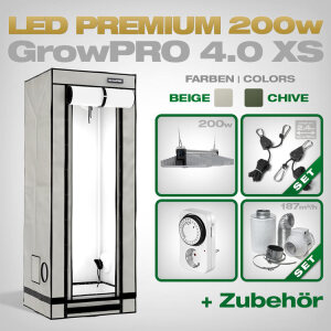GrowPRO 4.0 XS LED Grow Set + 1x EVO 3-60 1.5