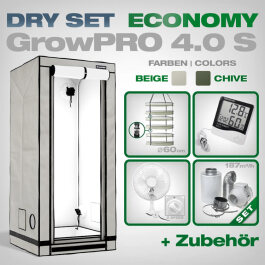 Grow Trockenbox Set Economy GrowPRO 4.0 S, 80x80x180cm