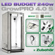 GrowPRO 4.0 S LED Grow Set + 1x Pure LED Q240 V2, 240W