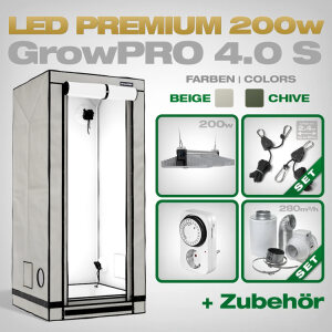 GrowPRO 4.0 S LED Grow Set + 1x EVO 3-80 1.5